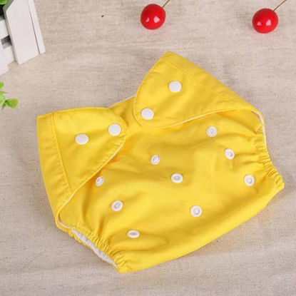 Agrandir l'image de Couche Lavable Et Réutilisable TE1 + insert microfibre - Jaune Image de Couche Lavable Et Réutilisable TE1 + insert microfibre - Jaune