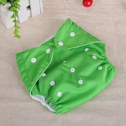 Agrandir l'image de Couche Lavable Et Réutilisable TE1 + insert microfibre - verte Image de Couche Lavable Et Réutilisable TE1 + insert microfibre - verte