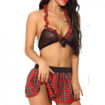 Image sur Nuisette striptease + String - Rouge et Noir