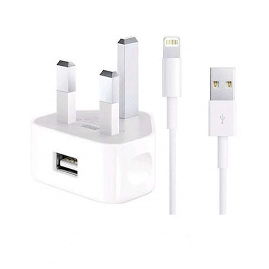 Image sur Chargeur + Câble Pour iPhone Et iPad - Blanc