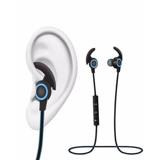 Image sur Ecouteurs Bluetooth Intra-Auriculaire AMW-810 - Noir Et Bleu