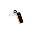 Image sur Kit Pour Voiture - Transmetteur FM Sans Fil - Bluetooth -  5 V - 2.5 A - Blanc Et Or