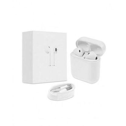 Image de Écouteurs i7S TWS - Synchronistion Des Deux Cotés + Boîtier Power Bank  - 650 mAh - Blanc