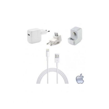 Image de Chargeur rapide Pour iPad Air / iPhone 5/5s/5c/6/6+/6s/6s+/7/7+/8/8+/ X/ Xs & Xr - 5 V - Blanc