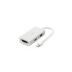 Image sur Convertisseur Adaptateur 3 en 1 Type C Vers HDMI VGA Et DVI - Blanc