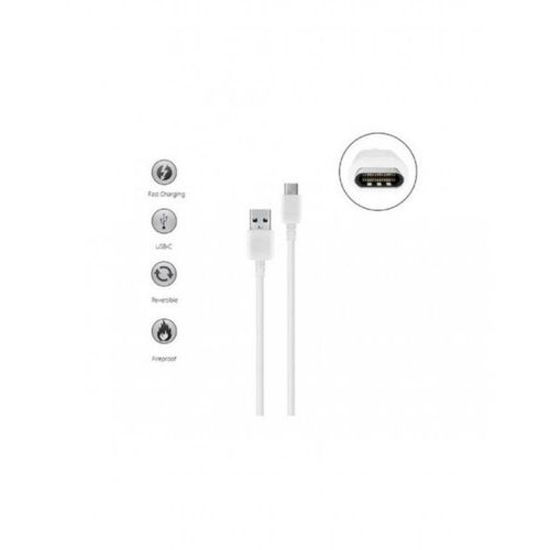 Image sur Câble USB Pour SAMSUNG S8 / S8 Plus / S9 / S9 Plus / Note 8 / C9 Pro - Blanc