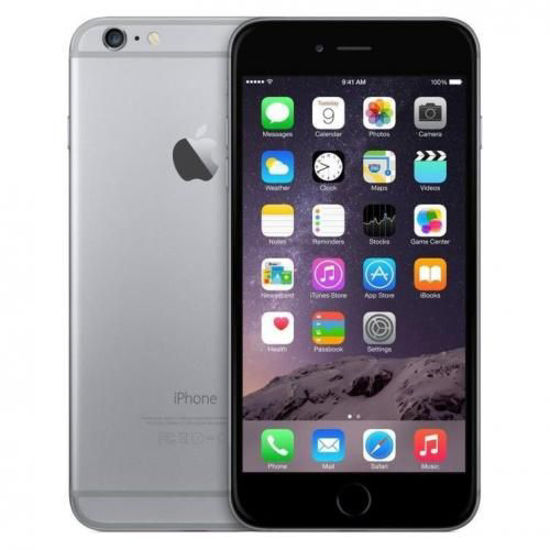 Image sur iPhone 6 - 64Go HDD - 1Go RAM - 4,7" - Noir Et Gris + Pochette + Protège Ecran Offerts