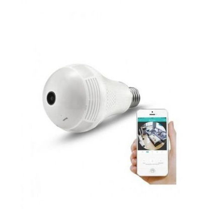Agrandir l'image de Caméra Ampoule WiFi HD panoramique 360° avec détection de Mouvement - Blanc Image de Caméra Ampoule WiFi HD panoramique 360° avec détection de Mouvement - Blanc
