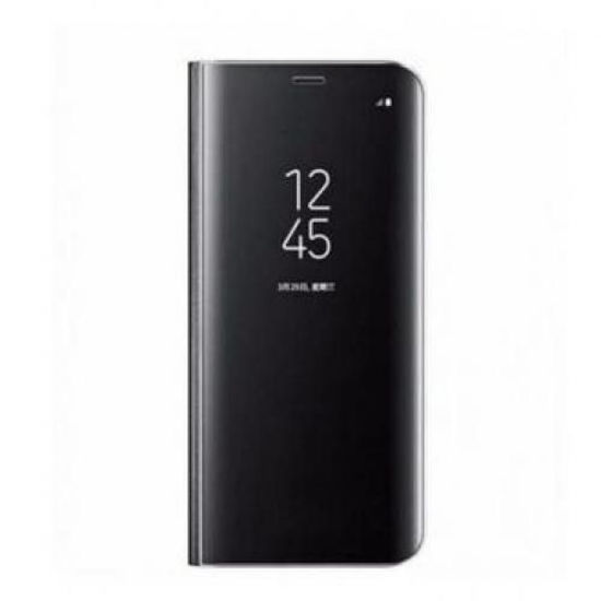 Image sur Pochette Miroir A Vue Dégagée Pour Samsung Galaxy S8 Plus - Noir