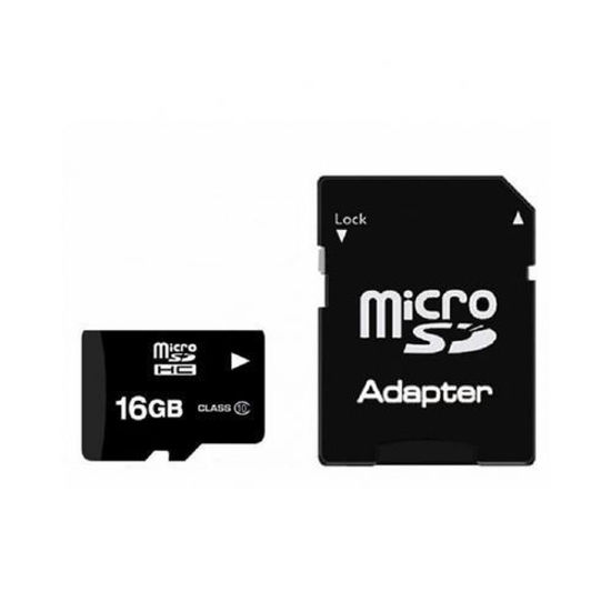 Image sur Carte Mémoire MicroSDHC Avec Adaptateur - 16Go - Noir