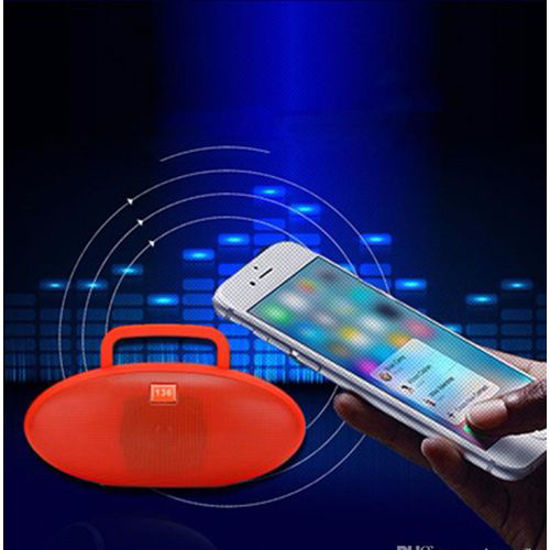 Image sur Haut-parleur Bluetooth super Bass Avec port USB Carte SD et Radio FM - Rouge