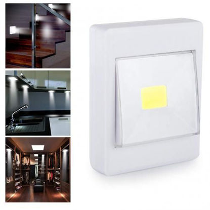 Agrandir l'image de Spot LED SMD avec interrupteur, lumière avec batterie pour montage avec aimant et velcro - Blanc Image de Spot LED SMD avec interrupteur, lumière avec batterie pour montage avec aimant et velcro - Blanc