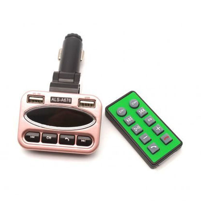 Image de Transmetteur Auto Bluetooth Mp3 Avec Télécommande - Noir et Or