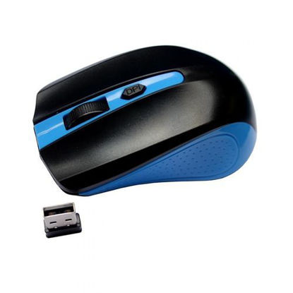 Agrandir l'image de Souris Sans Fil 2.4Ghz - 10 m - Noir Et Bleu - 1 Mois Image de Souris Sans Fil 2.4Ghz - 10 m - Noir Et Bleu - 1 Mois