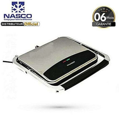 Grill sandwich - Nasco - GC1700-CB - 2000W -  gris - 6 Mois Grill sandwich - Nasco - GC1700-CB - 2000W -  gris - 6 Mois - Iziway Cameroun