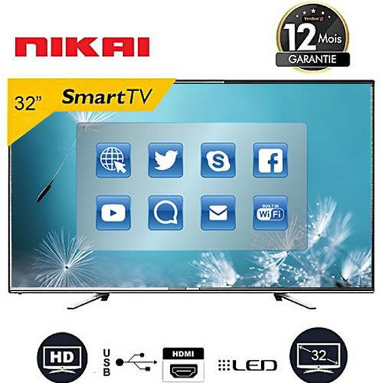 Smart TV NIKAI 32'' NTV3200SLEDT2 - Full HD - Noir - 12 Mois - iziway Cameroun