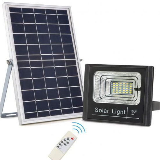 Image sur Projecteur solaire pour extérieur à l'aube - 800 lumens - IP67 - Imperméable à l'eau