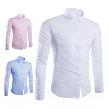 Agrandir l'image de Chemise Homme - 3 Pièces - Blanc, Rose Et Bleu Image de Chemise Homme - 3 Pièces - Blanc, Rose Et Bleu