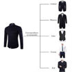Image sur Chemise Homme - 3 Pièces - Rose, Noir Et Gris + Cravate Offerte