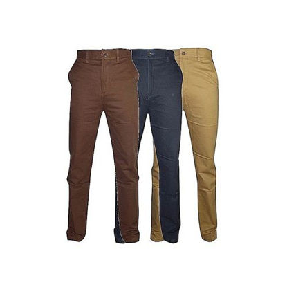 Image de pantalon - chino - Homme -coton -3 Pièces