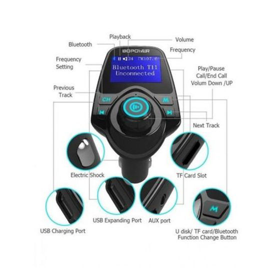 Image sur Transmetteur MP3  Bluetooth - Noir