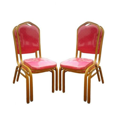 Agrandir l'image de Chaises De Banquet - 4 Pièces - Rouge Et Or Image de Chaises De Banquet - 4 Pièces - Rouge Et Or