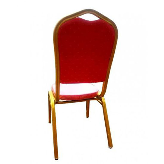 Image sur Chaises De Banquet - 4 Pièces - Rouge Et Or