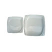 Image sur Plat Cassable - 12 Pièces - 25 cm et 19 cm - Blanc