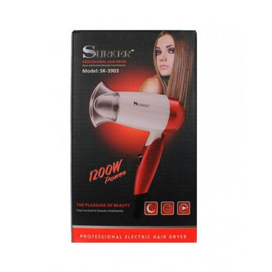 Image sur Sèche Cheveux SK- 3903 - Blanc Et Rouge