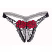 Image sur String Avec Perles  - Noir Et Rouge