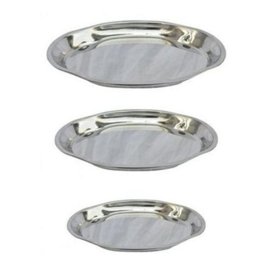 Image sur Plateau - 3 Pièces - 57 cm - Argent