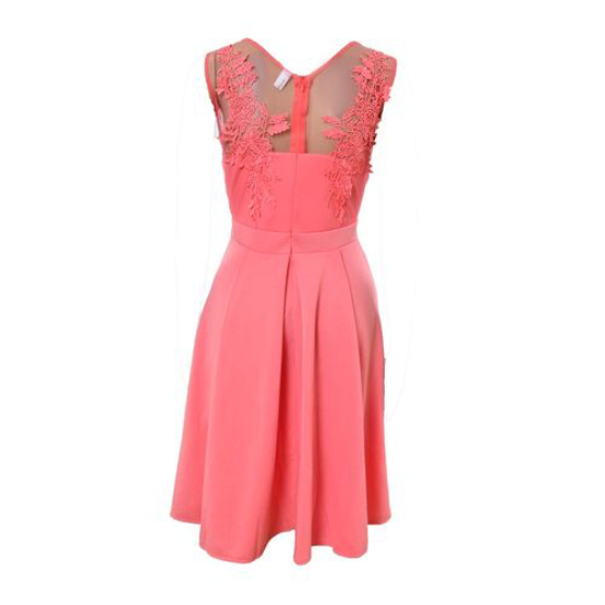 Image sur Robe Patineuse  En Dentelle  - Rouge