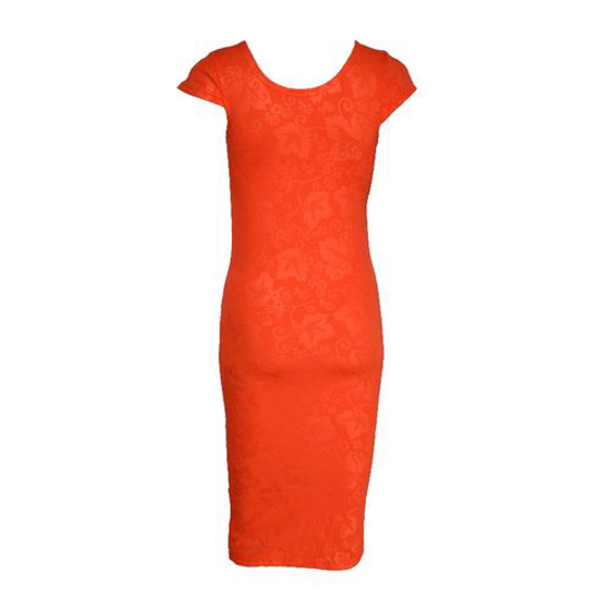Image sur Robe Fourreau - Orange