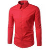 Image sur Chemise - 3 Pièces - Bleu marine, rouge et blanc