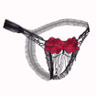 Image sur String Avec Perles  - Noir Et Rouge