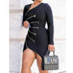 Image sur Mini Robe Fourreau - Noir et Or