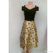 Image sur Robe de Soirée à paillettes - Vert olive et Jaune or - XXL - 4