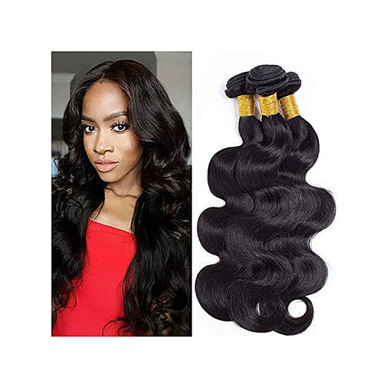 Image sur Cheveux Femmes - 8 Boules - 18 ", 20", 22 "- Noir