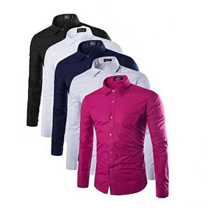 Agrandir l'image de Chemise En Coton - 5 Pièces - Multicolore Image de Chemise En Coton - 5 Pièces - Multicolore