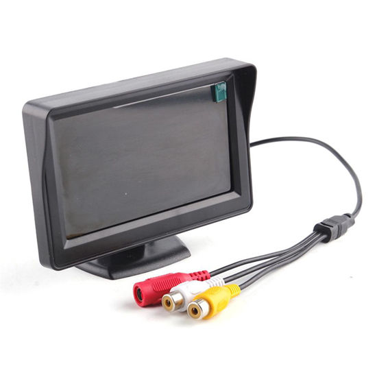 Image sur 4,3 pouces LED Backlight couleur TFT LCD moniteur voiture véhicule sauvegarde auto-caméra