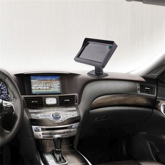 Image sur 4,3 pouces LED Backlight couleur TFT LCD moniteur voiture véhicule sauvegarde auto-caméra