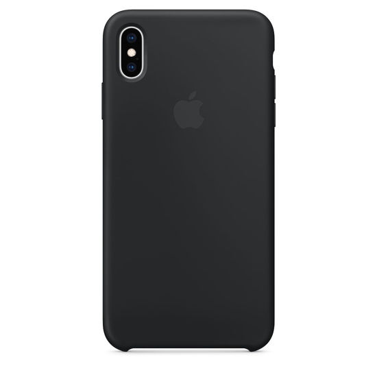 Image sur Pochette En Silicone Pour iPhone XS Max - Noir	Apple