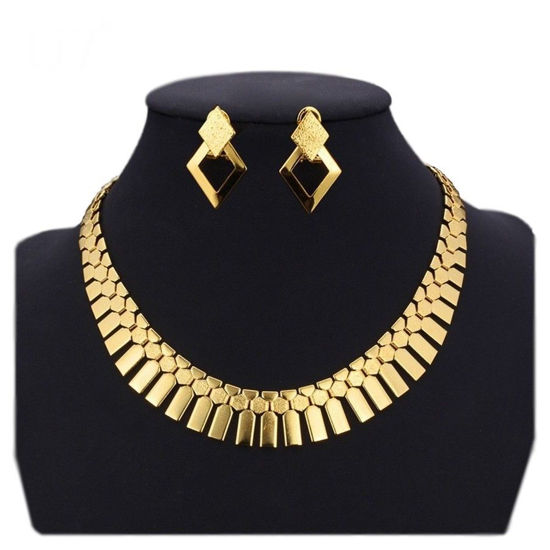 Image sur Parure De Bijoux (Collier Ras De Cou + Boucles)