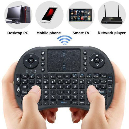 Mini clavier I8 Air sans fil - 2.4GHz - Mouse Touchpad de télécommande pour PC Android Web TV box-iziwaycameroun	