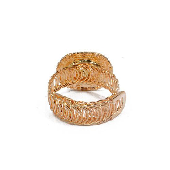 Image sur Bague Incrustée De Pierres - Jaune Doré