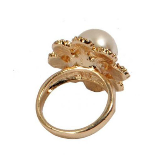 Image sur Bague Incrustée De Pierres - Jaune Doré