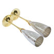 Pack de 02 flûtes de champagne décoratives - Jaune or et argent