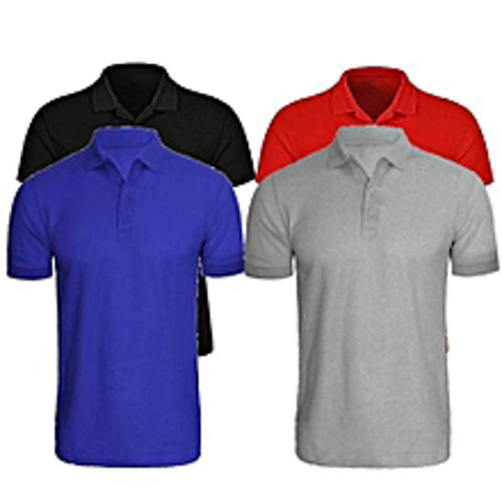 Image sur Polo En Coton - 4 Pièces - Multi-Coleur