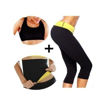 Image sur Ceinture Chauffante + Pantalon Chauffant + Brassière - Noir Et Jaune