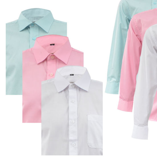 Image sur Chemises - 3 Pièces - Blanc, Rose Et Vert